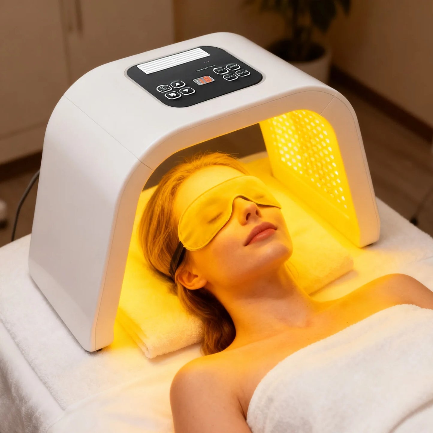 Powerful red light therapy mode for boosting collagen production and reducing fine lines