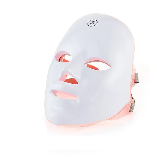 Wireless flexible silicon LED facial mask for professional light therapy skin rejuvenation results