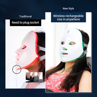 Modern beauty tech gadget 7 color silicon LED mask for glowing healthy skin